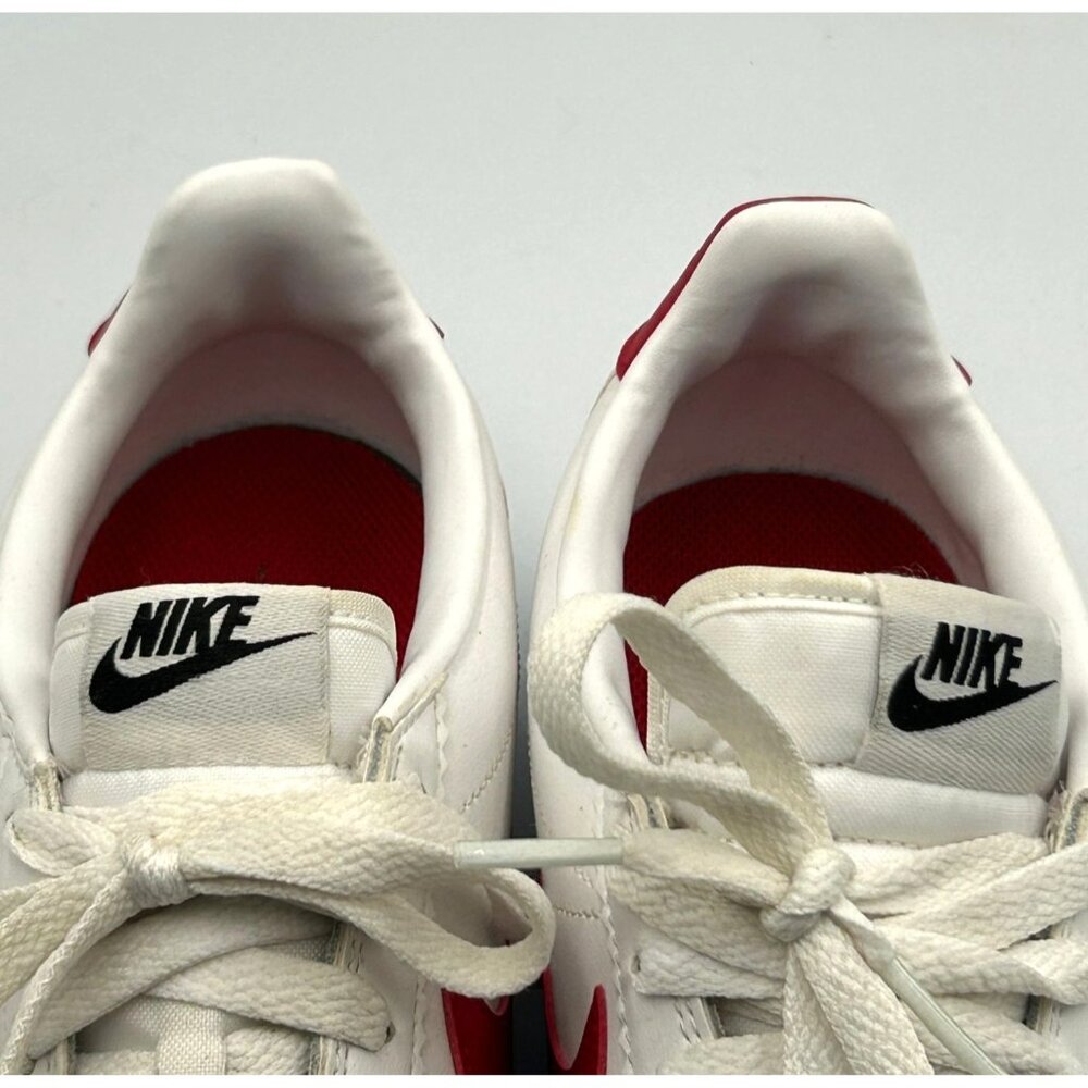 Nike Women's White Red Leather Cortez Forrest Gump Running Shoes Size 9 3117 - Picture 9 of 16